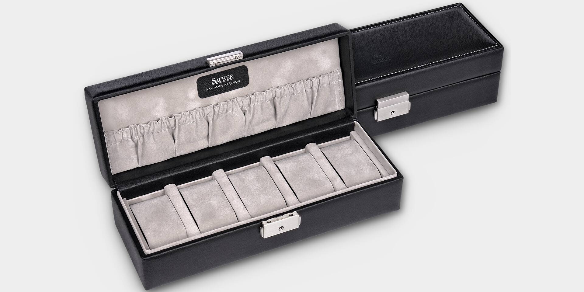 Boîte à Montre Noire Vintage Sector - Coffret étui Original, Occasion