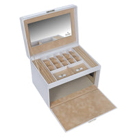 Coffret (sans tiroirs) VARIO vario / blanc (cuir)