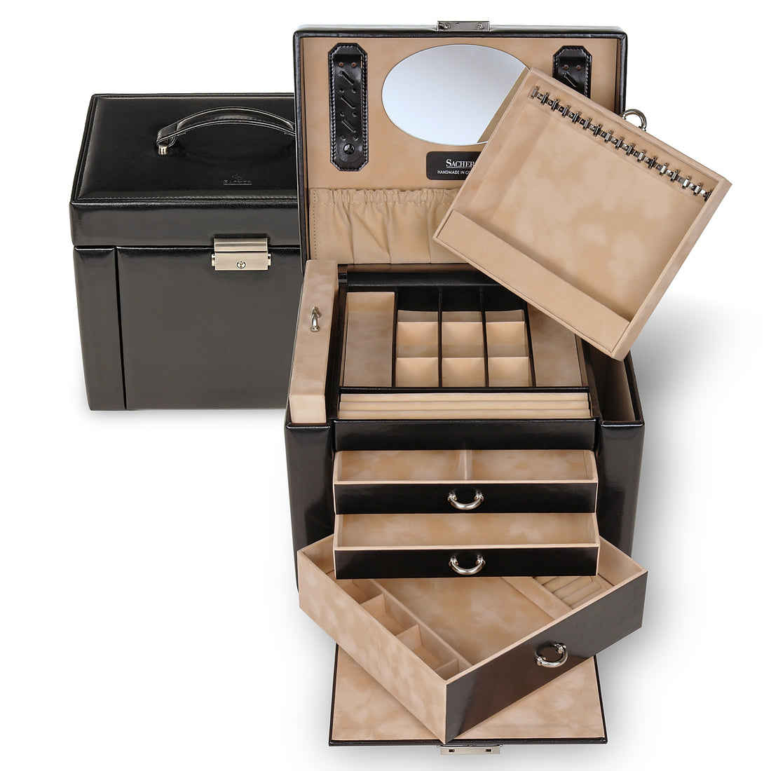 Coffret à bijoux Marta new classic / noir (cuir)