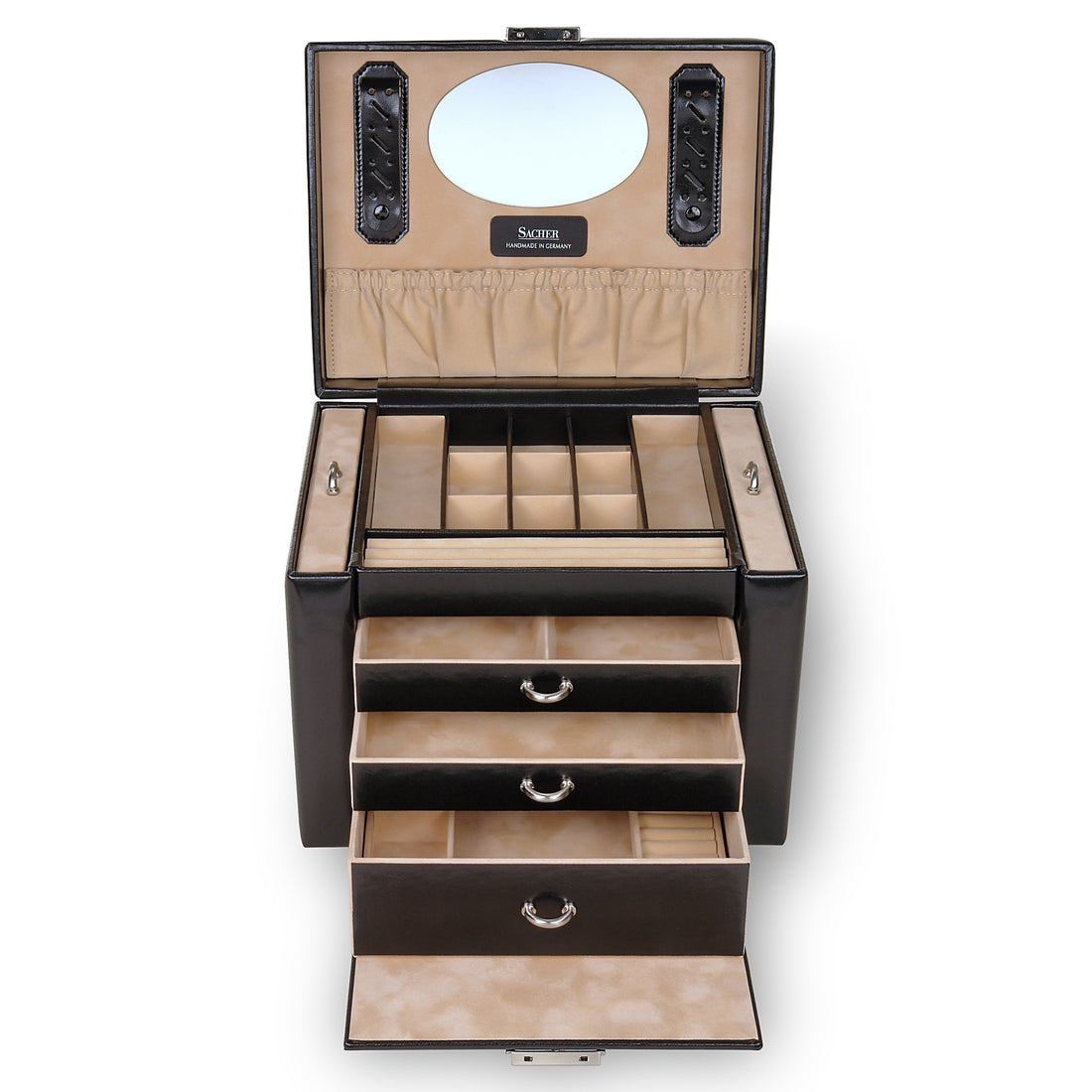 Coffret à bijoux Marta new classic / noir (cuir)