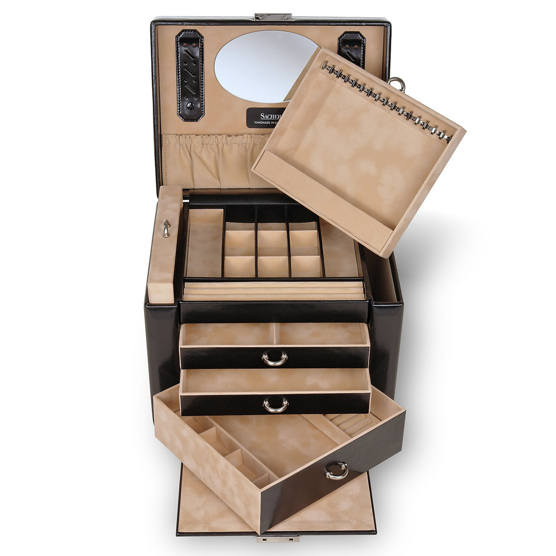 Coffret à bijoux Marta new classic / noir (cuir)