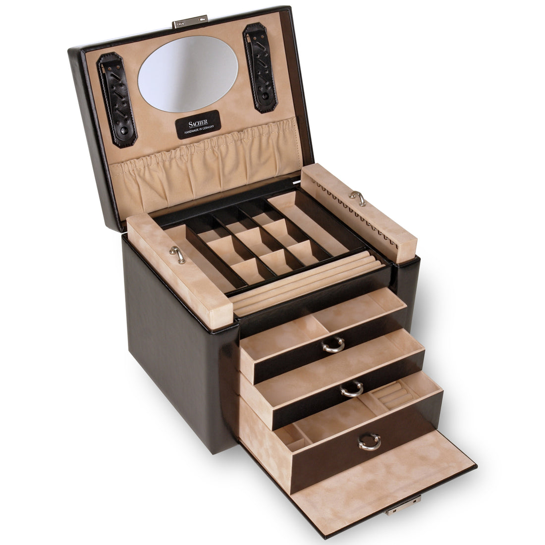 Coffret à bijoux Marta new classic / noir (cuir)