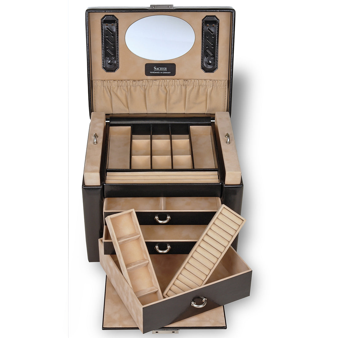 Coffret à bijoux Marta new classic / noir (cuir)