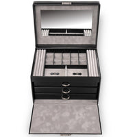 Coffret (sans tiroirs) VARIO vario / noir (cuir)