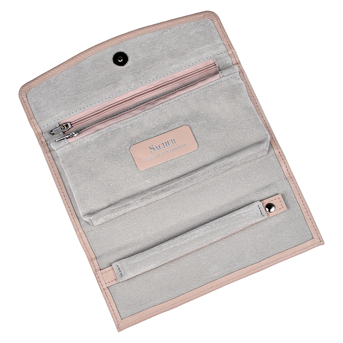 jewellery roll pastello / rose (leather)