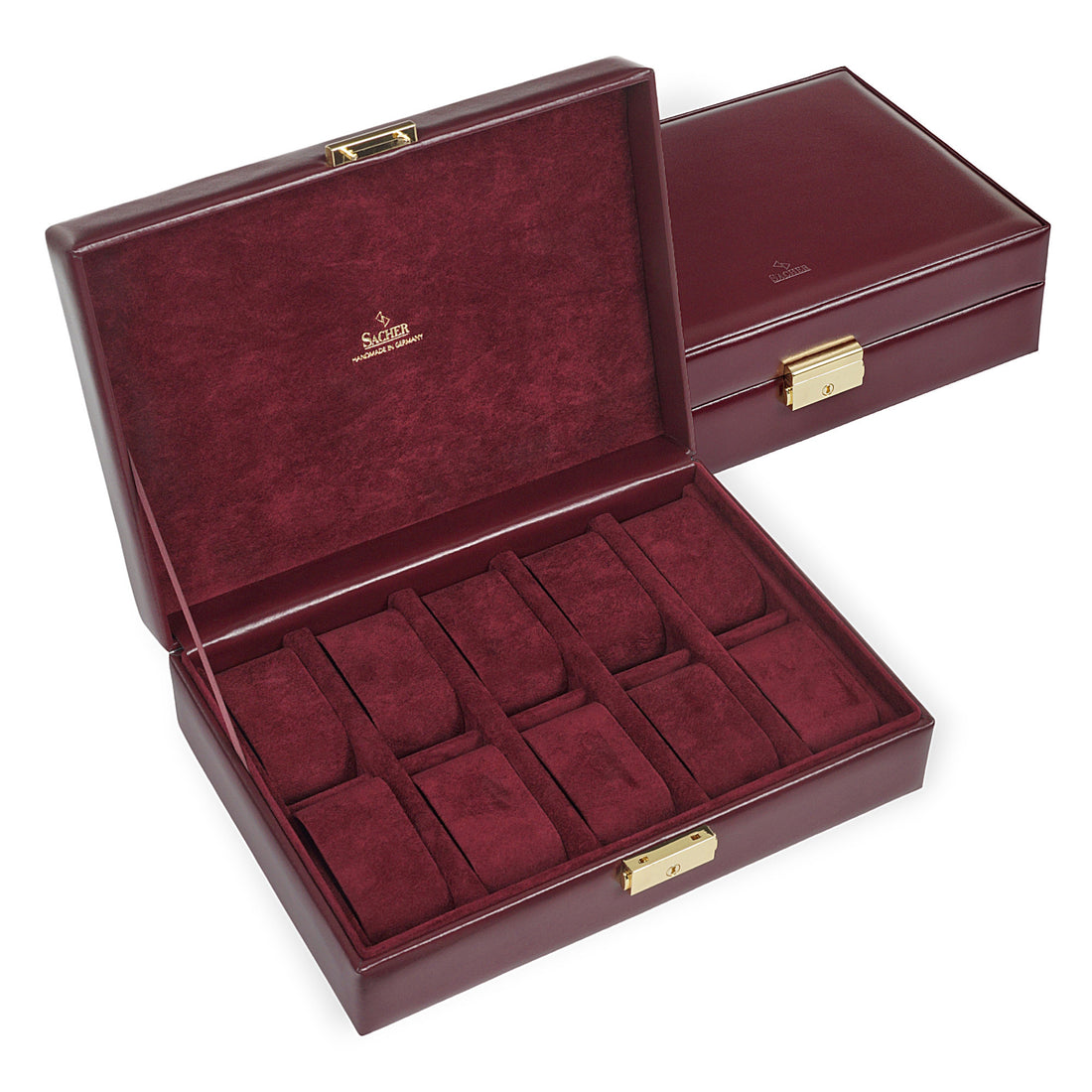 Coffret à montres acuro / bordeaux (cuir)