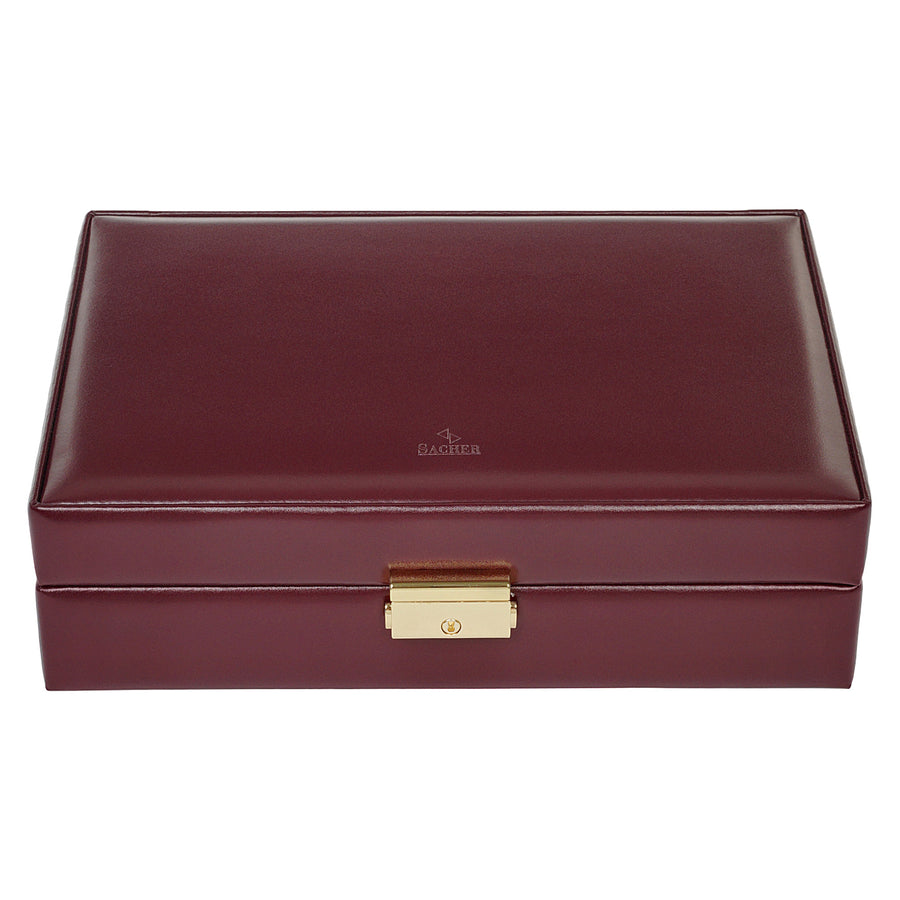 case for 10 watches acuro / bordeaux (leather)