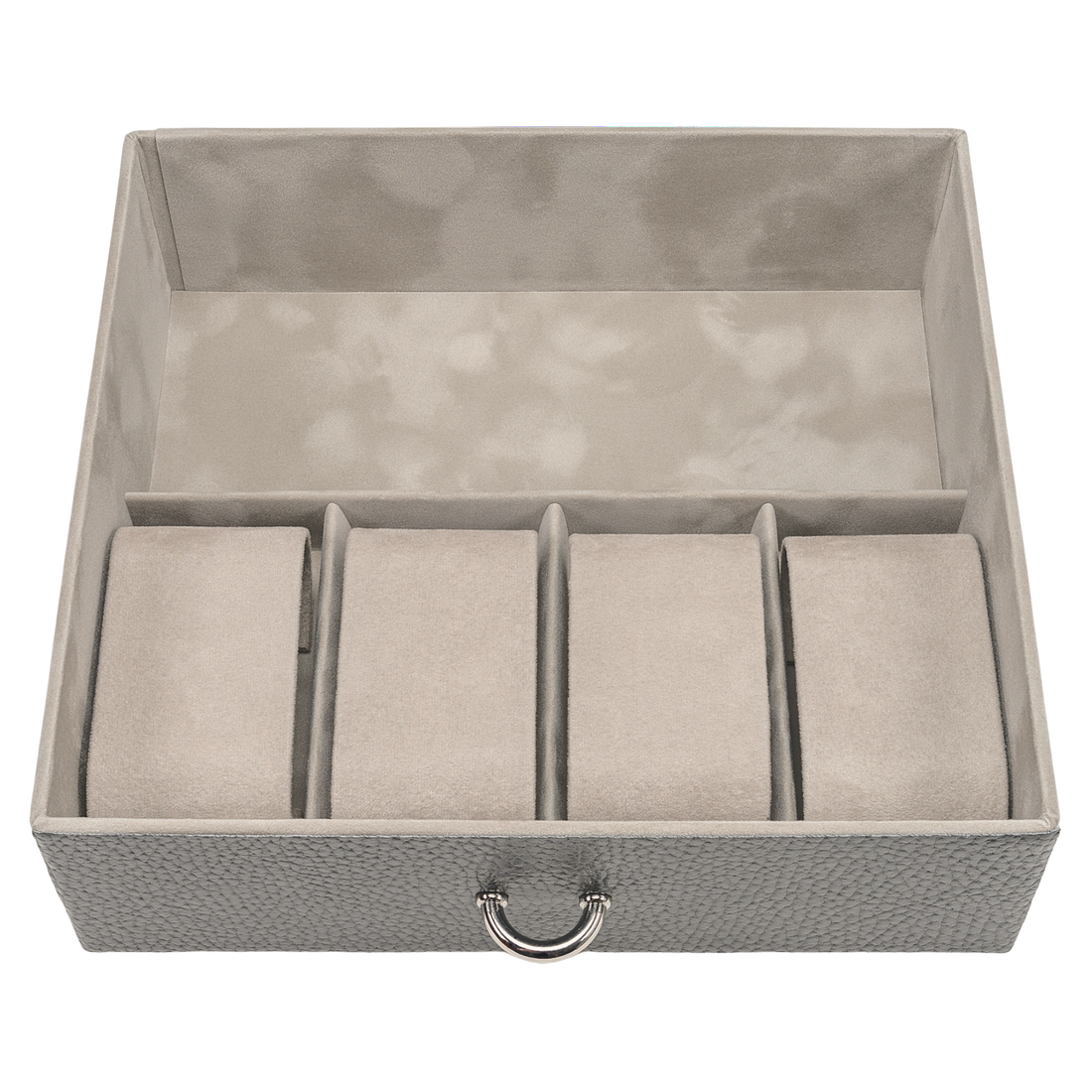 Coffret à bijoux Marta granello / gris (cuir de vachette pleine fleur)
