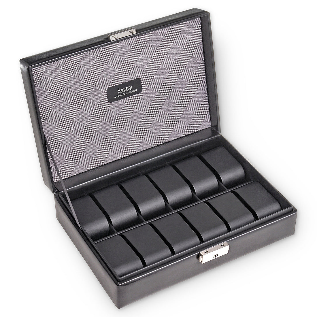 case for 12 watches gents / black