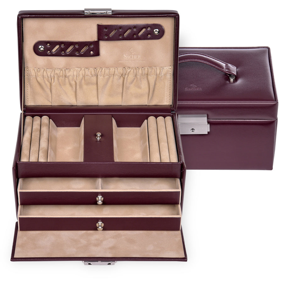 jewellery case Eva new classic / bordeaux (leather)
