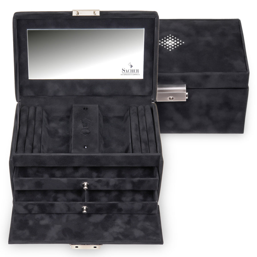 jewellery case Eva crystalo / black