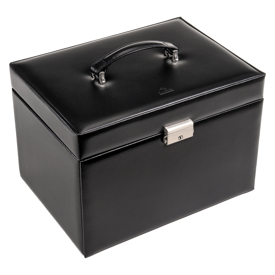 jewellery case for rings Victoria vario / black (leather)