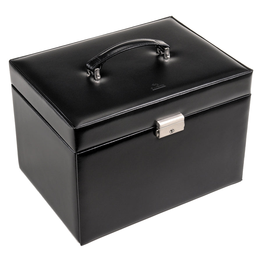 jewellery case for necklaces Victoria vario / black (leather)