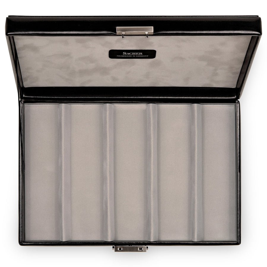 Case for bracelets, pearl necklaces etc. VARIO CASO vario caso / black (leather)